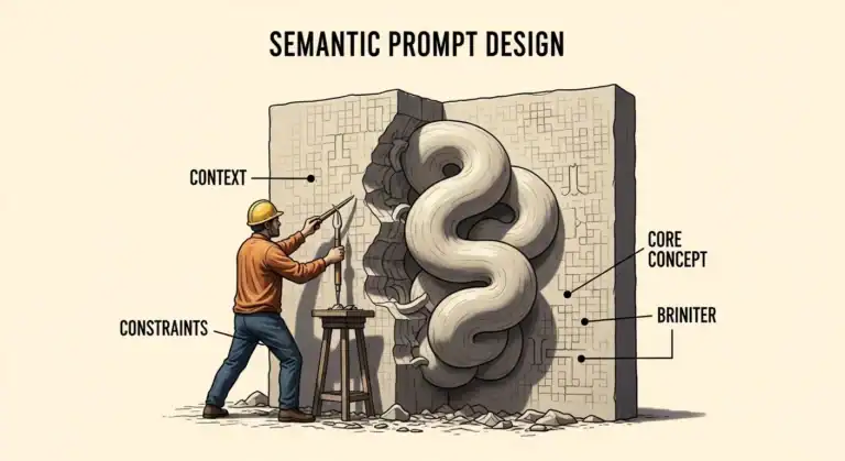 Semantic Prompt Design: Sculpting a concept from context and constraints metaphor.